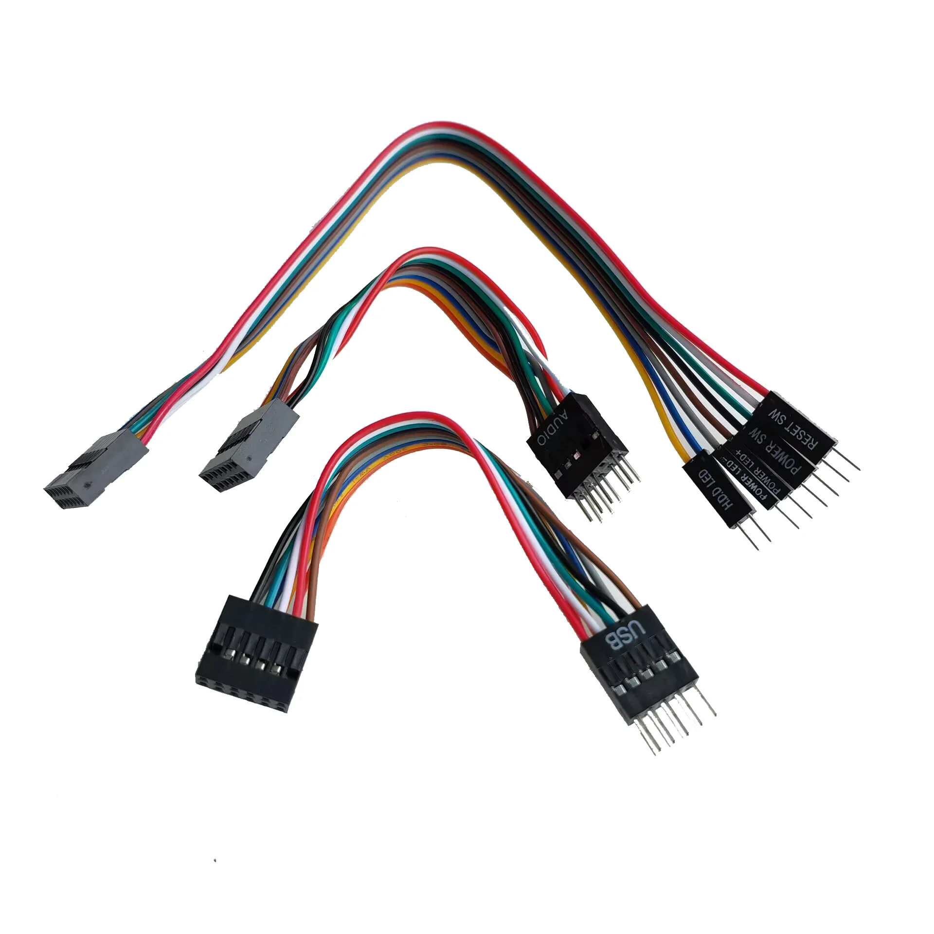 레노버 메인보드용 스위치 케이블, 일반 섀시 ATX 컴퓨터 케이스에 설치, 12P, 9P USB, 14P 오디오, 8P HDD 전원, LED 리셋 SW