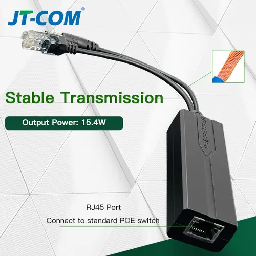 Standard POE Splitter 48V to 5V 12V 1.2A 2A Micro USB tpye-C 100M/1000M POE Camera Injector Power Supply for Huawei Hikvision - Image 5