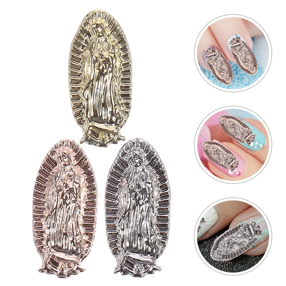 

Nail Accessories Decorate Decorations for Women Charm Virgin Mary Charms Miss