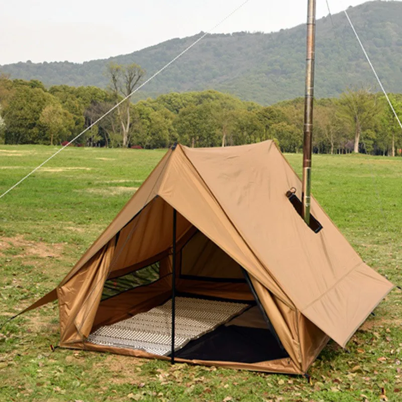 2 Person Freestanding Hot Tent Dome Tent with Stove Jack for Wood Stove  Bushcraft Cycling Camping Fishing - AliExpress