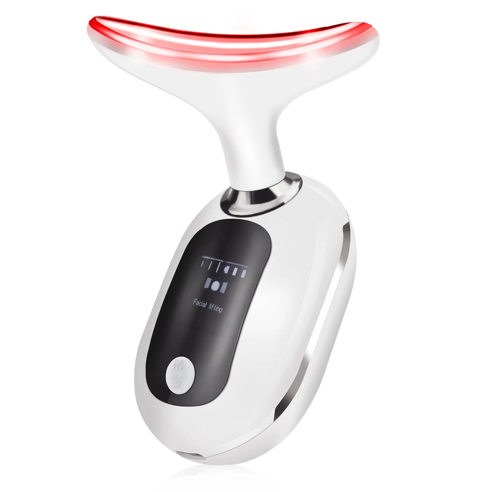 Neck Face Beauty Device 3 Colors LED Photon Therapy Skin Tighten Reduce Double Chin Anti Wrinkle Remove Skin Care Tools led facial mask facial machine