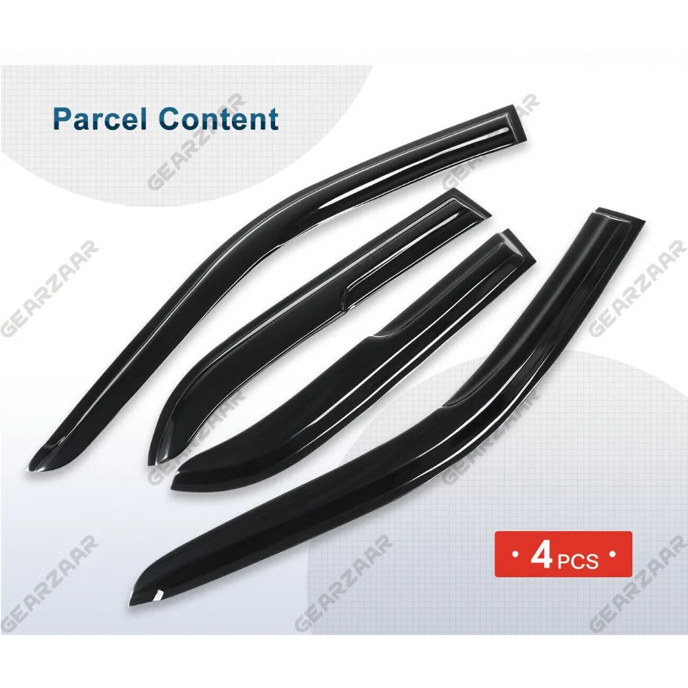 For 1998-2002 Toyota Corolla Sedan Window Visors Vent Rain Sun Deflector Guards
