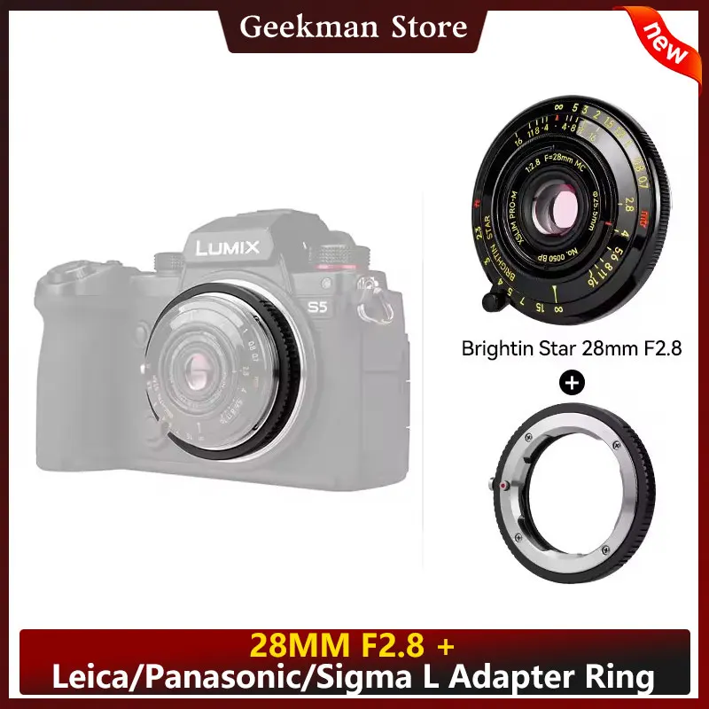 Brightin Star 28mm F2.8 フルフレームマニュアルフォーカスレンズ