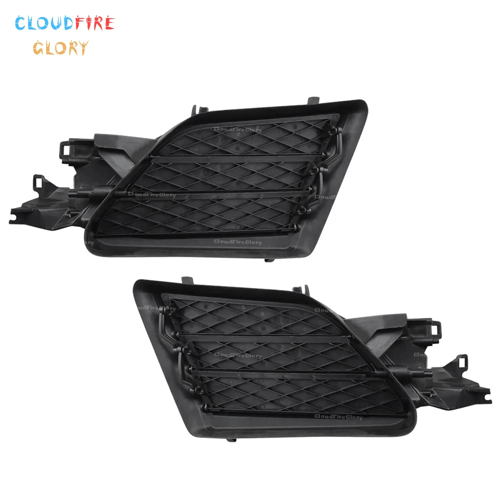 

1057851-00-J 1058007-00-J Pair Front Left Right Bumper Air Shutter Active Grill Plastic Black For Tesla Model S 2016 -2021