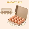 20 Pack Egg Cartons, Paper Pulp Square Egg Cartons Eggs, Egg Cartons Container Empty Egg Tray Pulp Egg Holder 2