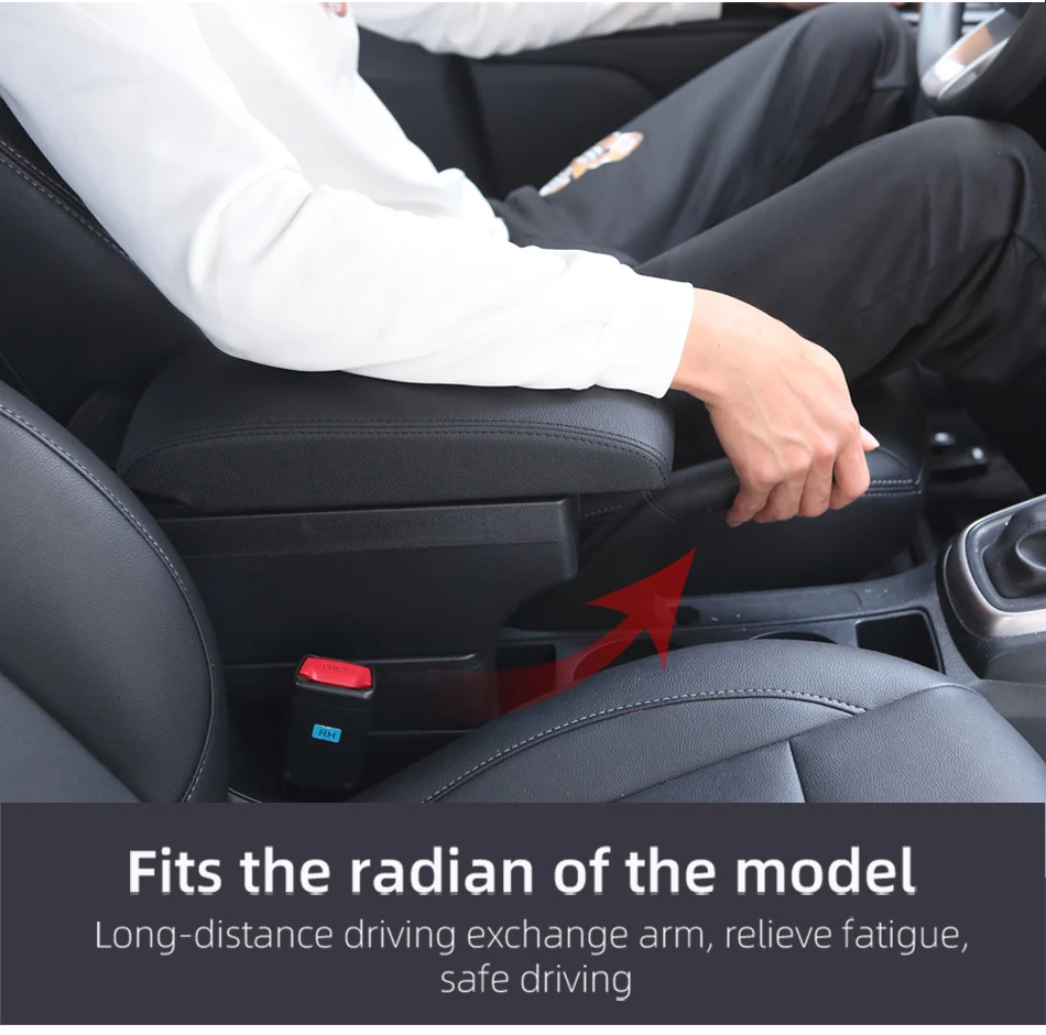 Für Seat Ibiza Armlehne Box Für SEAT ARONA IBIZA 6L 6J 2017-2025 Auto Armlehne Auto Lagerung Box Nachrüstung innen Auto Zubehör – Detail 11