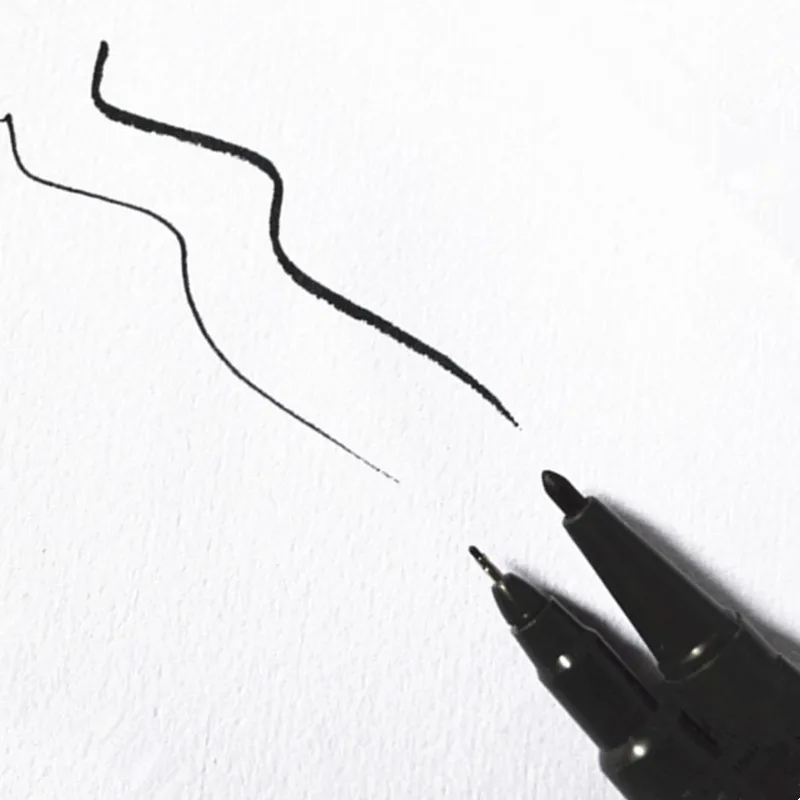 5pcs 컬러 듀얼 닙 드로잉 Fineliner 펜 그림 마커 아티스트 페인트 브러시 학교 사무실 공급 학생 쓰기 마크 도구
