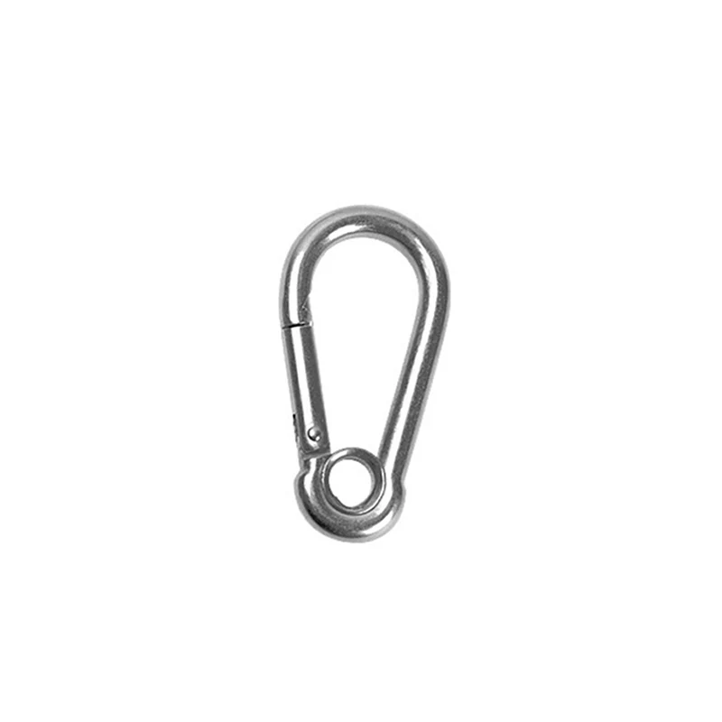 

1 Pcs Climb Outdoor Accessories Stainless Steel Spring Hook Climbing M4-M12 Fast Hanging Buckle Snap Carabiner