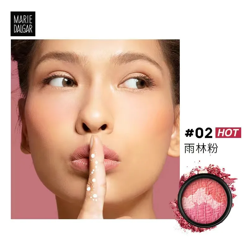 MARIE DALGAR Three Color Blush Palette Natural Nude Makeup 6