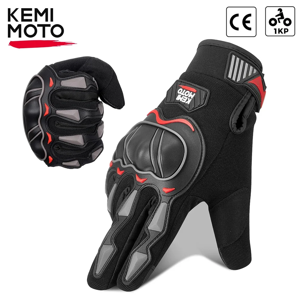 Motorcycle Gloves CE 1KP Hard Knuckle Touchscreen Motorbike Riding Gloves For Motocross For MT10 MT09 MT07 For Z900 Z800 Z1000