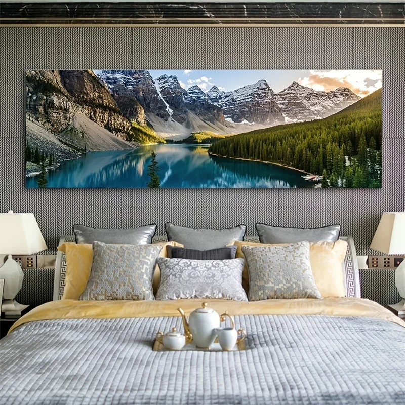 Mountain Lake Canvas Print 5