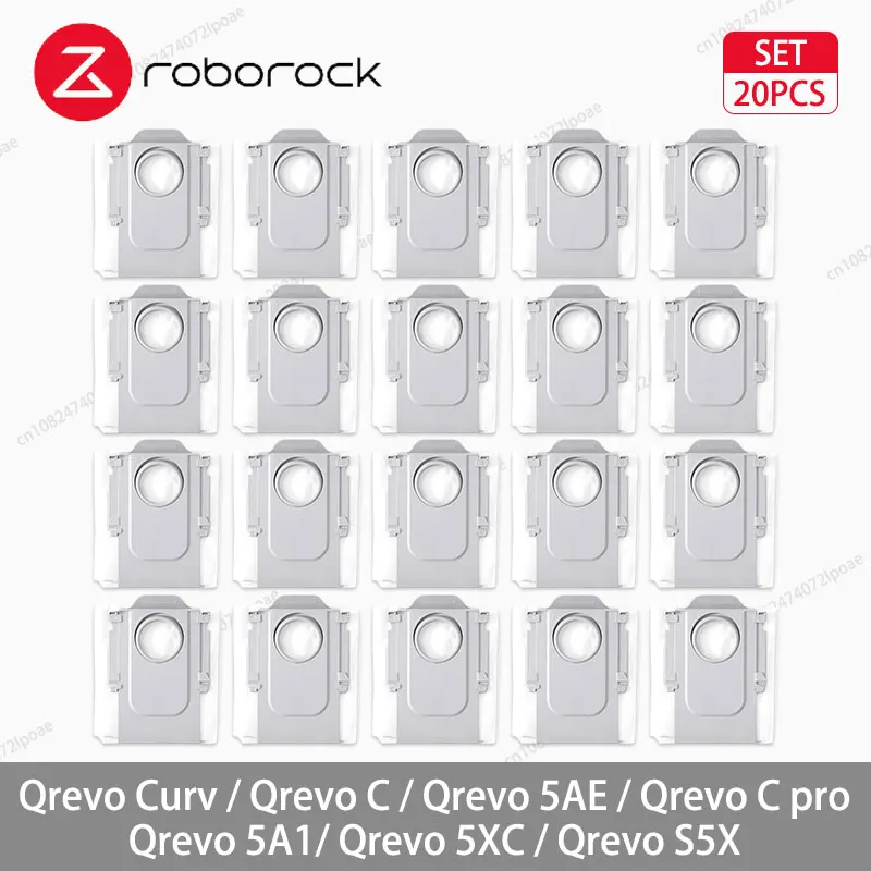 Roborock Vacuum Cleaner Essential Accessories Kit - Main Brush, Side Brush, Mop Cloth, Dust Bag, and Filter