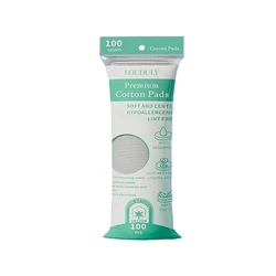 Soft & Breathable Double - Sided Cotton Makeup Remover Pads for Daily Facial Cleansing (100pcs)