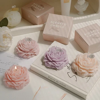 3D Peony Scented Candle 1
