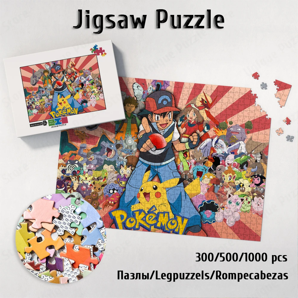 

Пазл Pokmon Игрушки для девочек в японском стиле аниме головоломки игры для детей Takara Tomy настольные игры большие взрослые головоломки хобби