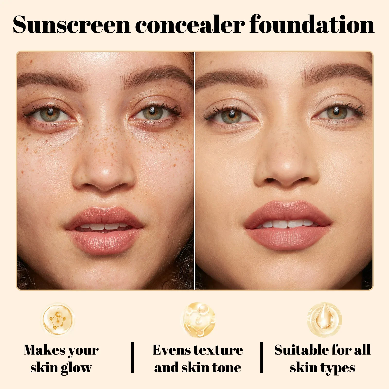 Waterproof Full Coverage Concealer 30ml Smoothing Brightener Dark Face Liquid Makeup Natural Finish Longwear_voghion.com