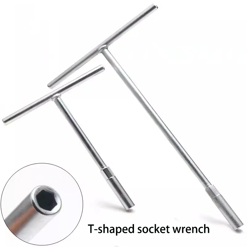 T-shaped Hand Tool Hex Socket Wrench Metric6-19mm T-handle Wrench Extended T-Socket Wrench 4