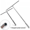 T-shaped Hand Tool Hex Socket Wrench Metric6-19mm T-handle Wrench Extended T-Socket Wrench 4
