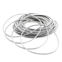 

20pcs/set 2 3 mm Silver Color Guitar String Bracelet, Stackable Bracelet, Men's Women's Coil Jewelry Spiral Bracelet Bangles Set