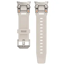 Rugged Silicone Sport Wristband - Armor Military Strap for Galaxy watch 8 44mm (Titanium Starlight)