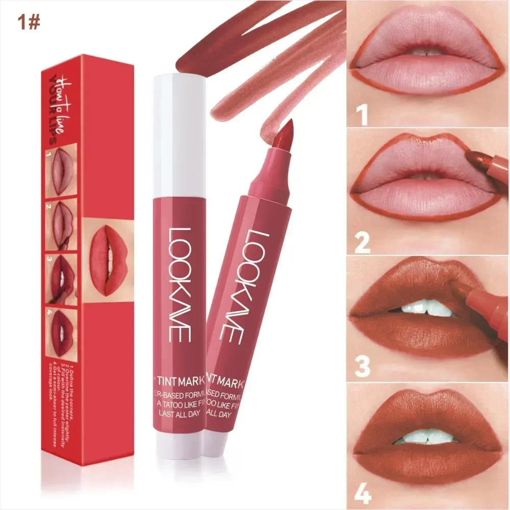 Plump Liquid Lipliner Pen Lasting Lipstick Marker Stick Waterproof Moisturize Matte Nude Red Contour Tint Lipgloss Tattoo Makeup 3