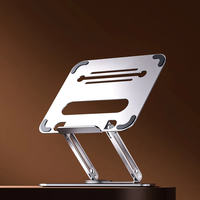 

360 Angle Swivel Base Aluminum Laptop Stand, Ergonomic Adjustable Notebook Stand, Riser Holder Computer Riser