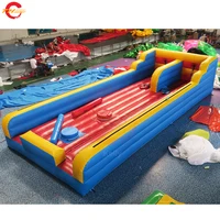 8x2.5m/10x3m Inflatable Gladiator Jousting Bungee Run 2 in 1 Combo Bungee & Joust Interactive Sport Game 1