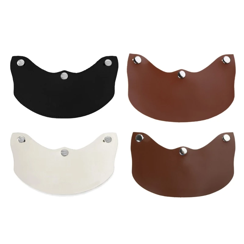 

Retro 3 Pin Helmet Visors for Scooter Motorbike Sports Jet Helmets Helmets Brim Flip Up Windshield Rain Sun Protections A70F