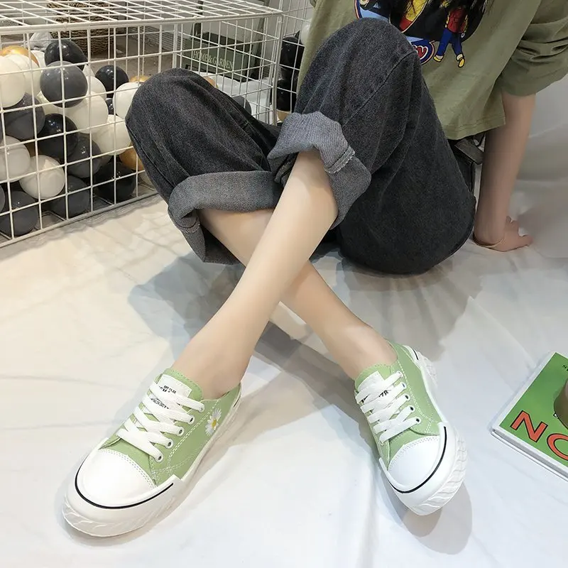 Women Canvas Shoes Fashion Sneakers Unisex New Casual Vulcanize Shoes Woman Fashion Loafers High Quality 3 Times Vulcanization