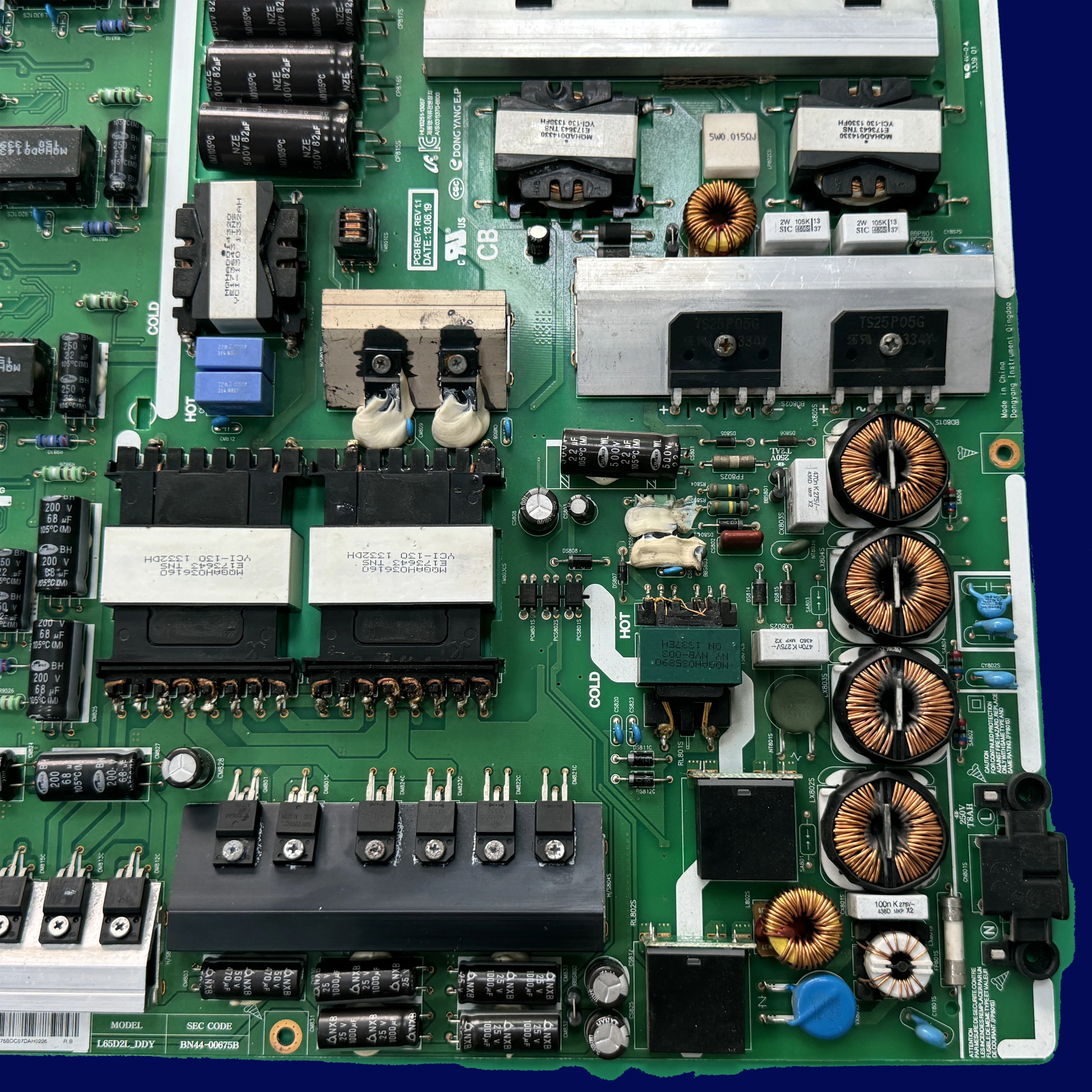 Power Supply Board L65D2L_DDY For BN44-00675B BN44-00675A UE65F9000ST UE55F9000ST UN55F9000AF UN65F9000AF UA55F9000 UA65F9000