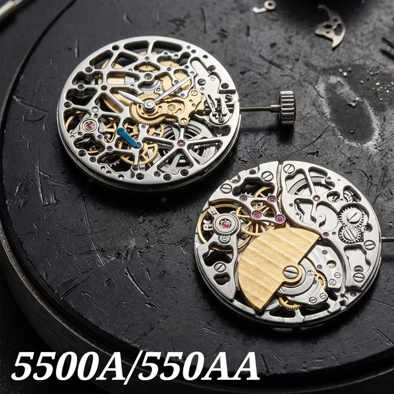 새로운 5500A/550AA 기계식 무브먼트 33개의 보석이 있는 손으로 감는 시계 무브먼트 시계 수리 액세서리