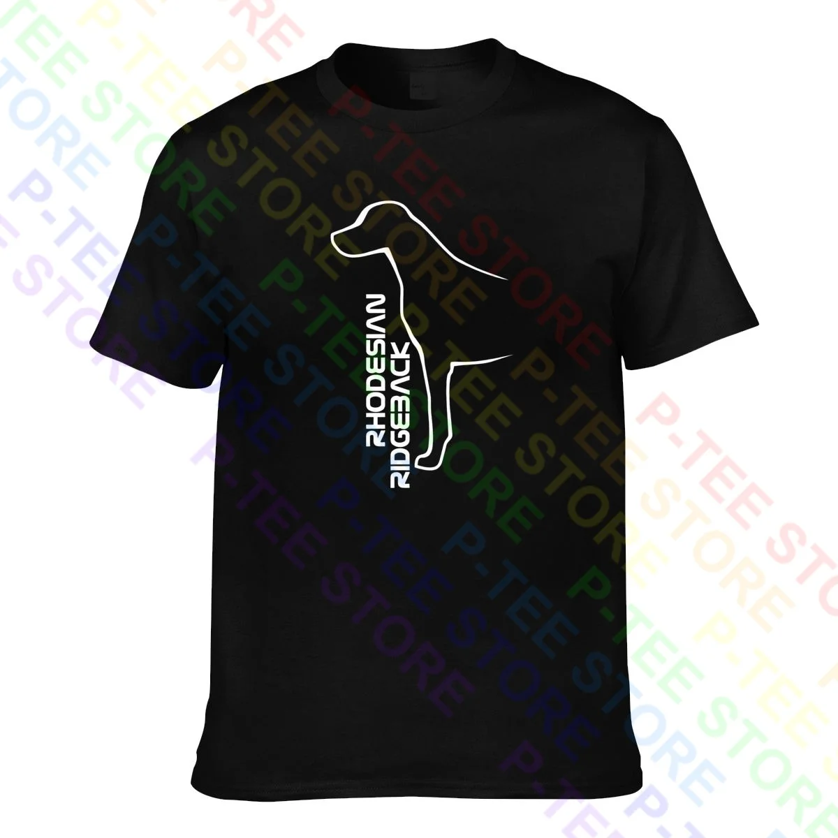 Rhodesian Ridgeback Dog Breed Dogeria T-Shirt Tee Shirt Vtg Cotton Hipster All-Match