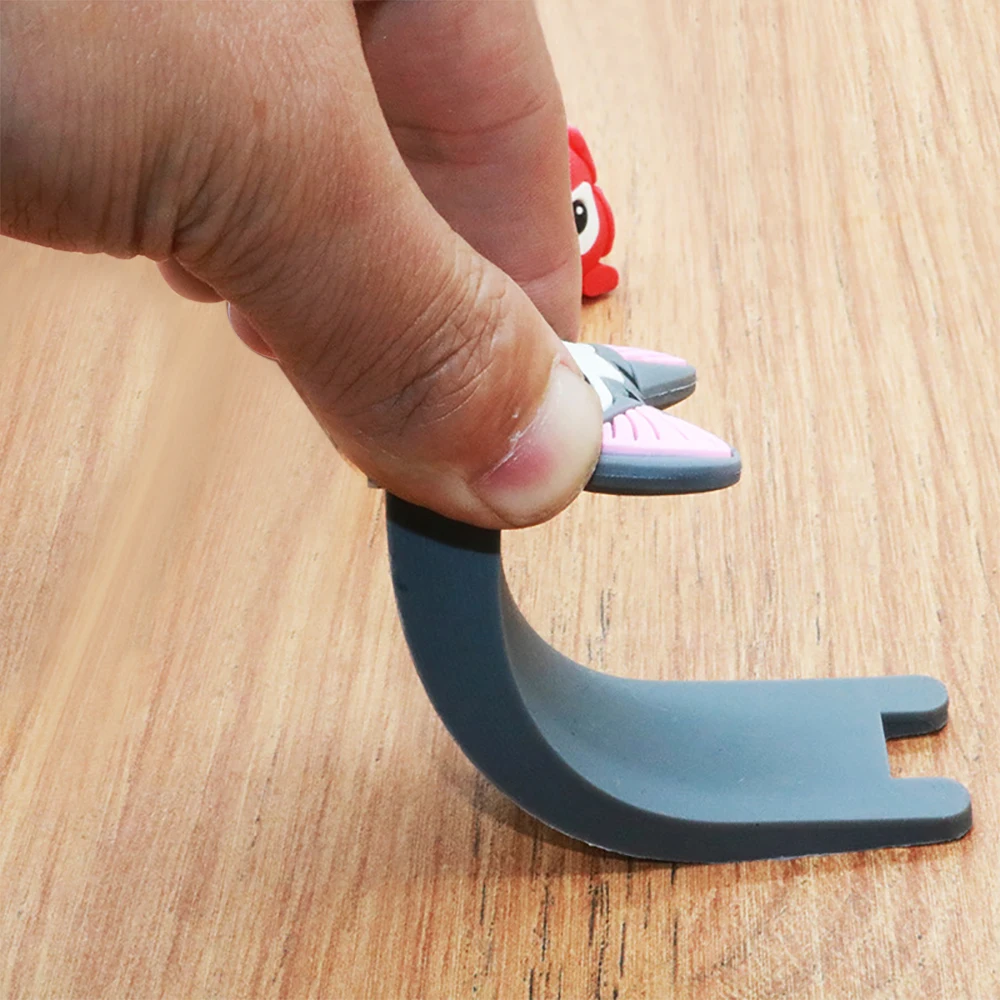 Door Stopper Cute Cartoon Silicone Door Reusable Shock Absorbent Block Wedge Doorstops Door Handle Stopper Home Anti-collision Stopper door stopper,silicone door stopper,door stopper bumpers,silicone rubber bumpers