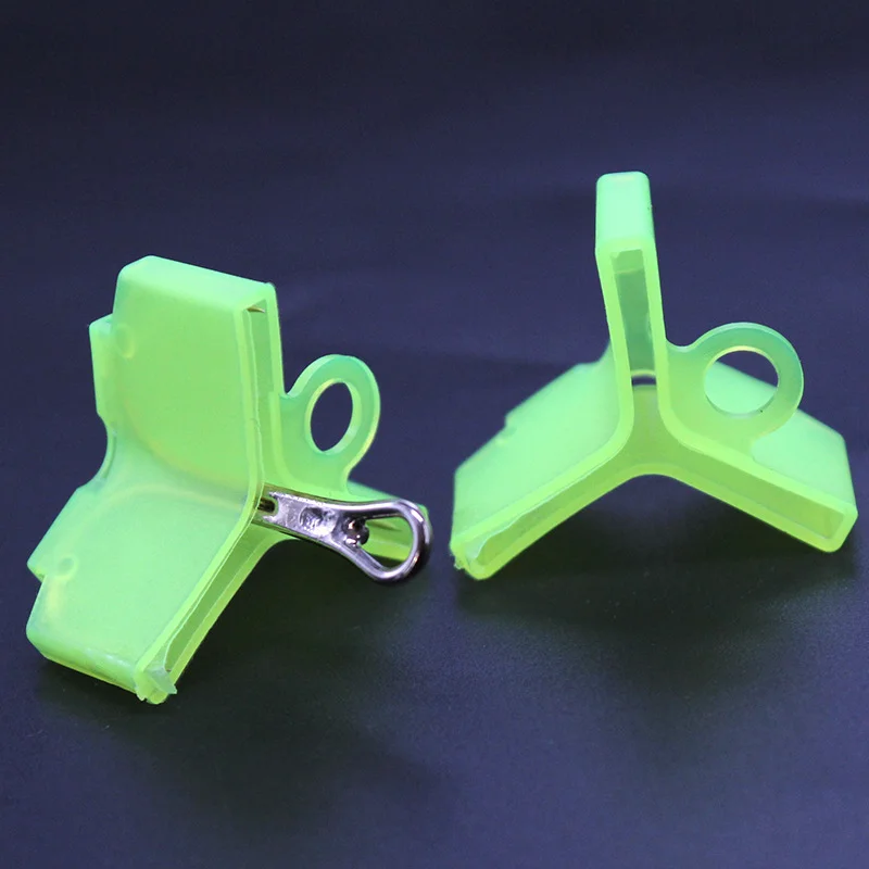 60Pcs Polyethylene 1# 2# 3# 4# 5# Fishing Treble Hooks Safety Protector Holders Case Bonnets Hooks Covers Case Black/Green