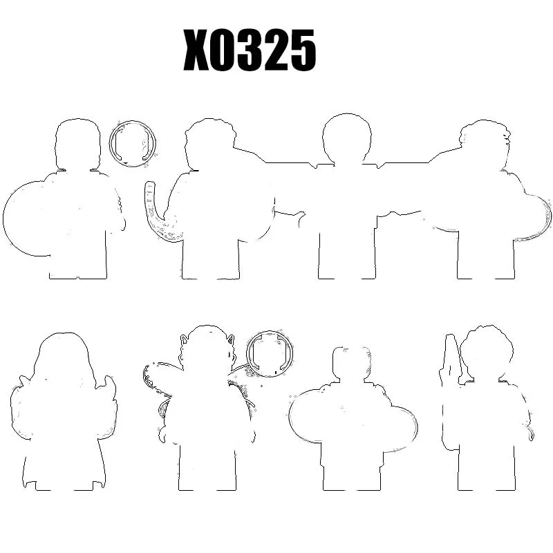 

Фигурки-конструкторы X0325 XH1812 XH1813 XH1814 XH1815 XH1816 XH1817 XH1818 XH1819, 1 шт.