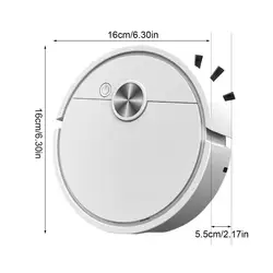 Compact Smart Vacuum and Mop Robot (White)