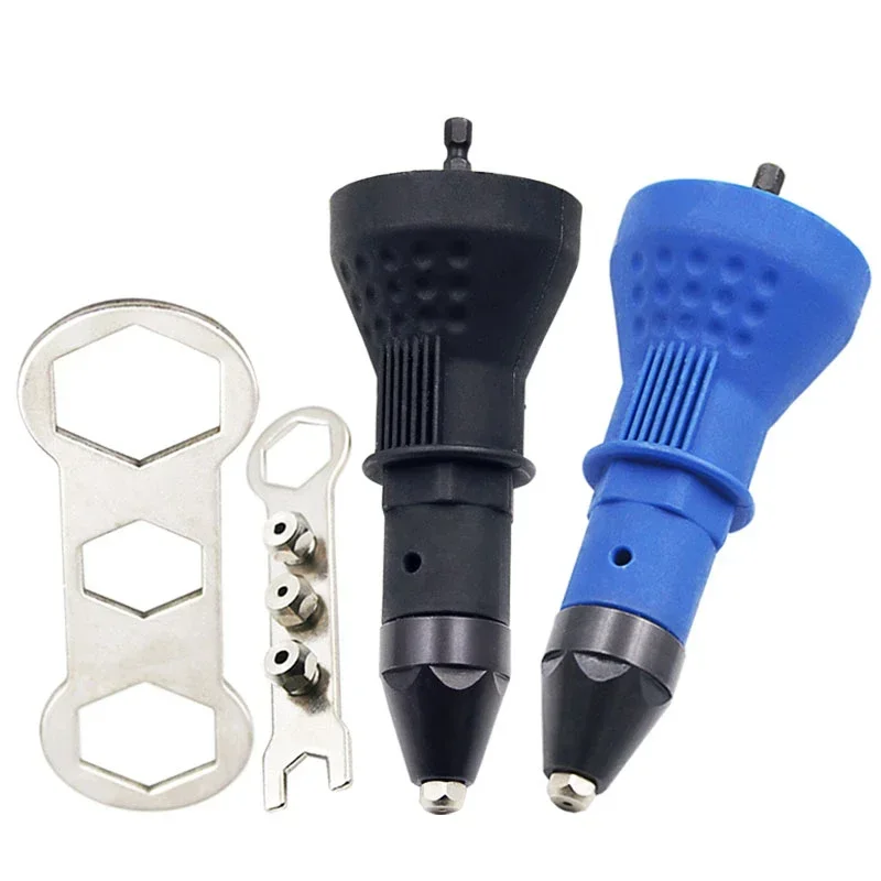 Electric Rivet Nut Gun Pull Drill Riveter Conversion Adapter Cordless Nozzle Nut Tool Manual Nail Gun Riveting