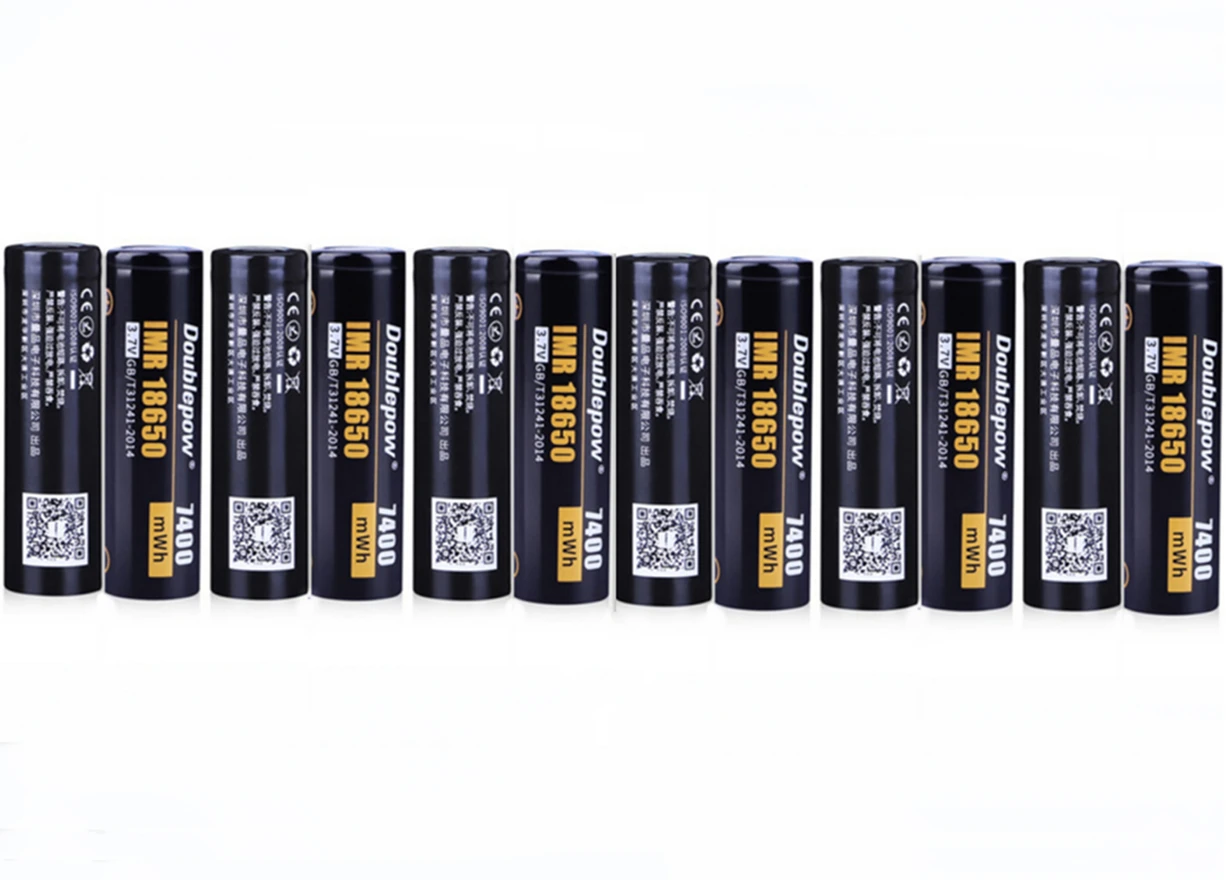 

12pcs/lot 3.7V 18650 lithium battery 7400mWh rechargeable battery laser pointer flashlight lithium battery