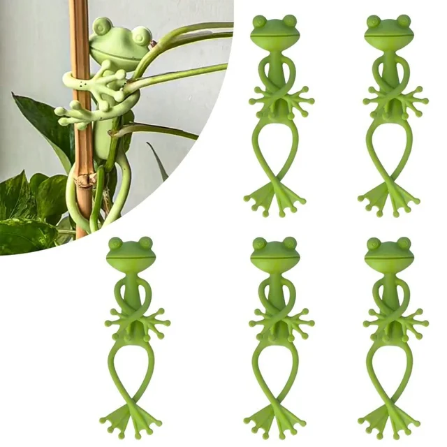 13cm Frog Shaped Reusable Cable Wire Tie Cute Decorative Twist Bendable Garden Plant Support Adjustable Flexible Clip for Stem 13cm Frog Shaped Reusable Cable Wire Tie Cute Decorative Twist Bendable Garden Plant Support Adjustable Flexible Clip for Stem