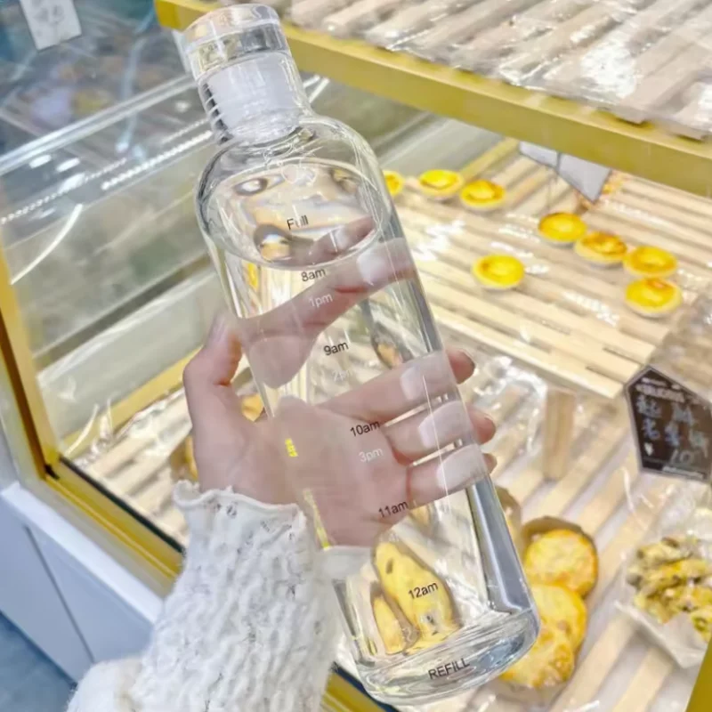 Sport Water Bottle - Reusable 500ML & 750ML Plastic Water Bottle With Lid & Non-Slip Sleeve