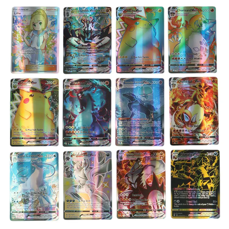 NEW Pokemon Cards English Version Holographic Miraidon EX Arceus Vstar  Charizard Vmax Pokemon Shiny Cards set - AliExpress