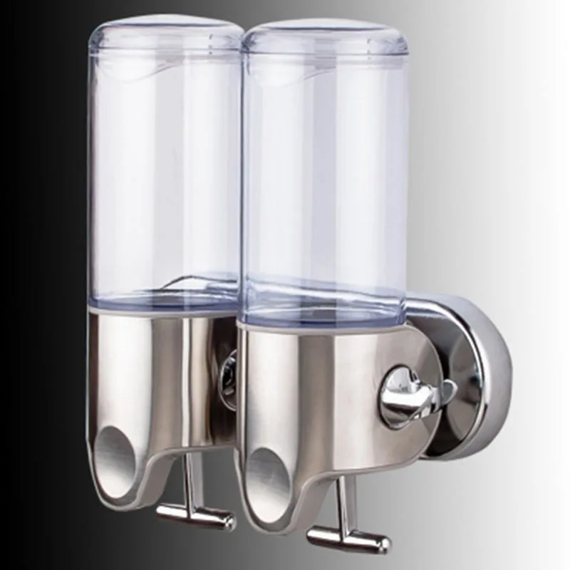 500/1000/1500ML Stainless Steel Liquid Soap Dispenser Wall Mounted Shower Gel Hand Soap Shampoo Dispenser for Kitchen Bathroom