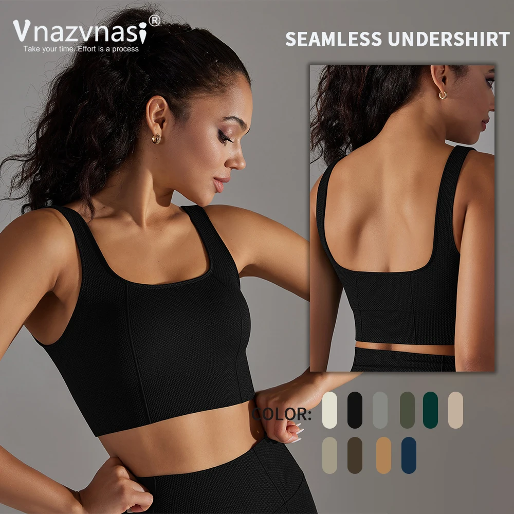 

Vnazvnasi Seamless Bra for Women High Quality Backless Yoga Underwear Stretch Sport Tops for Fitness Workout Clothes Sportswear