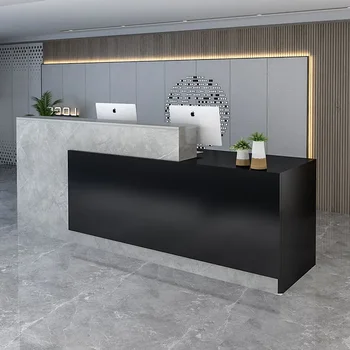 Bancone bar moderno per salone Bancone cassiere Banco reception semplice di lusso Mobili commerciali professionali Kassentisch di bellezza
