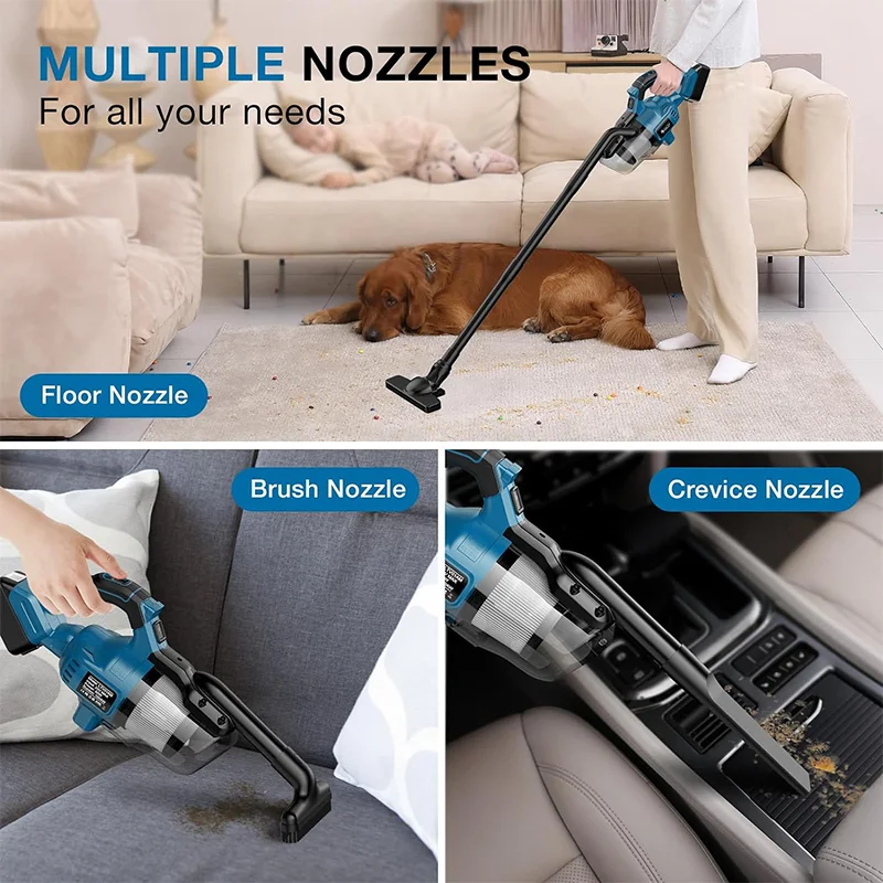 Cordless Handheld Vacuum Cleaner Fit Makita 18V Battery Portable For Floor Industrial Construction Carpet Car Pet Hair Cleaning 4