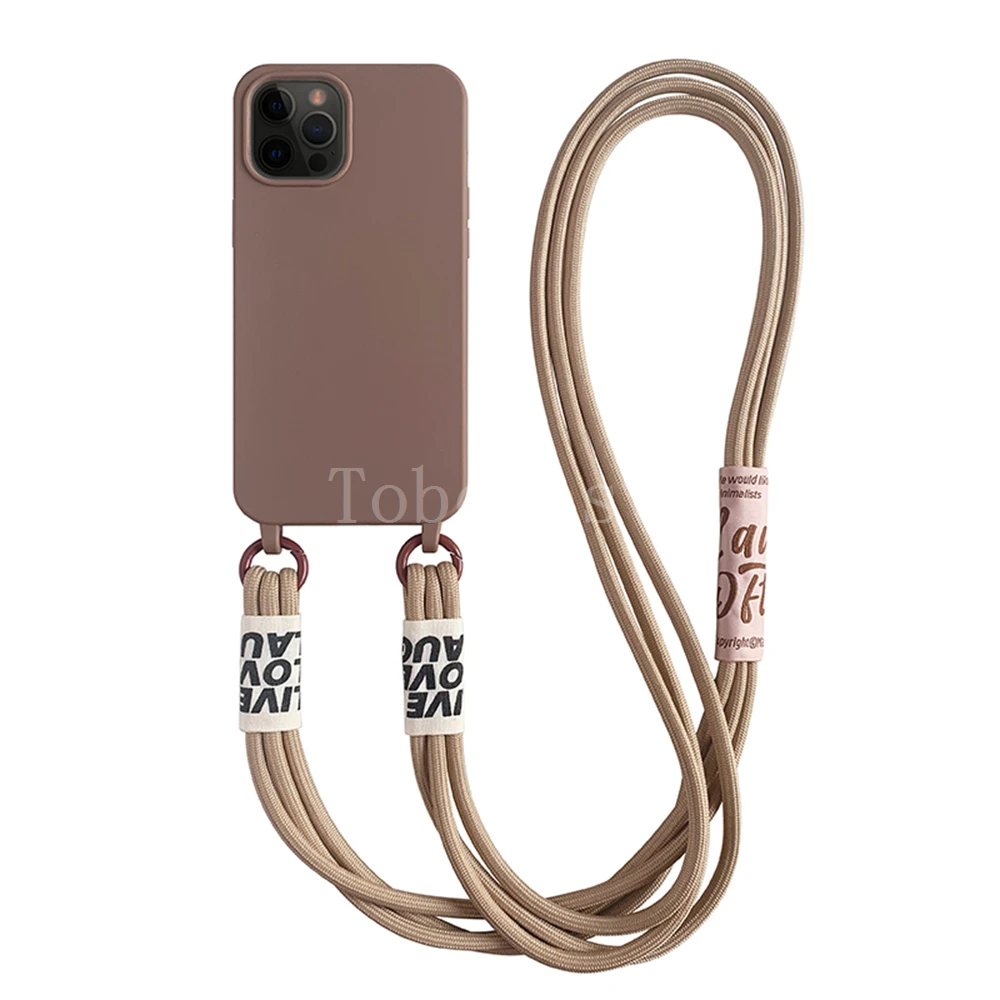 Versatile 3-in-1 Portable Crossbody Lanyard Silicone Phone Case