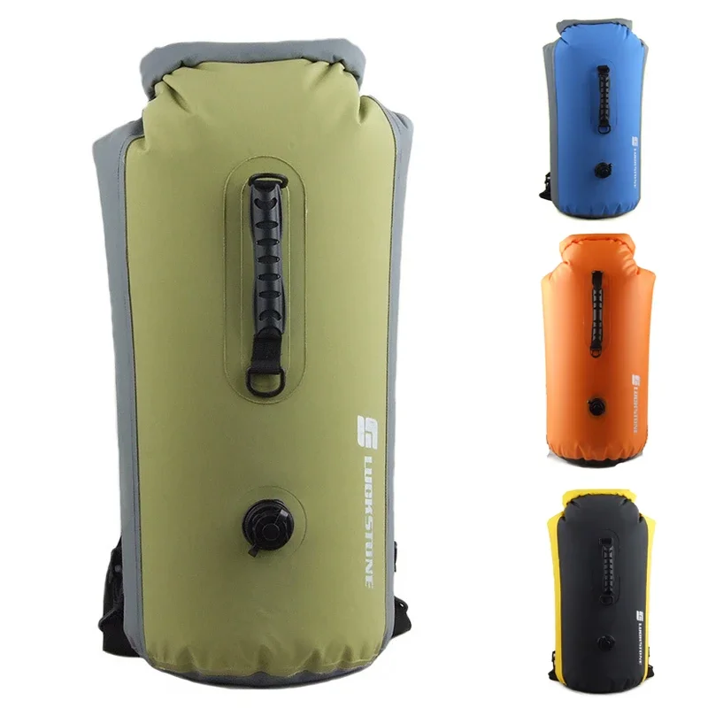 25L 35L 60L Waterproof Swimming Bag Inflatable Snorkeling Rafting Drifting Diving Dry Bag Backpack Stuff Sack dry bag waterproof bag swimming bag