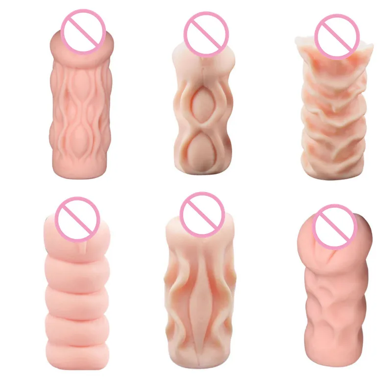 Tanie Męskie masturbatory miękkie realistyczne pochwy Blowjob lalki silikonowe sztuczne kieszonkowe cipki kubek sklep