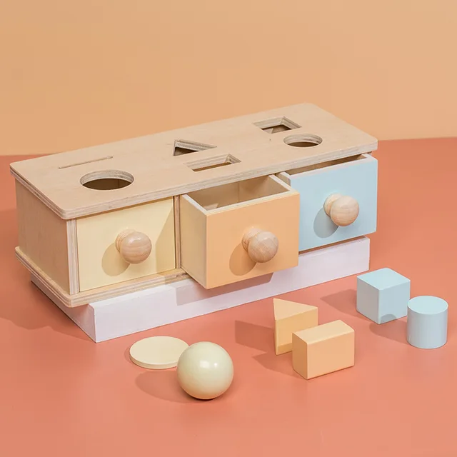 Montessori Wooden Coin Box Toy 3