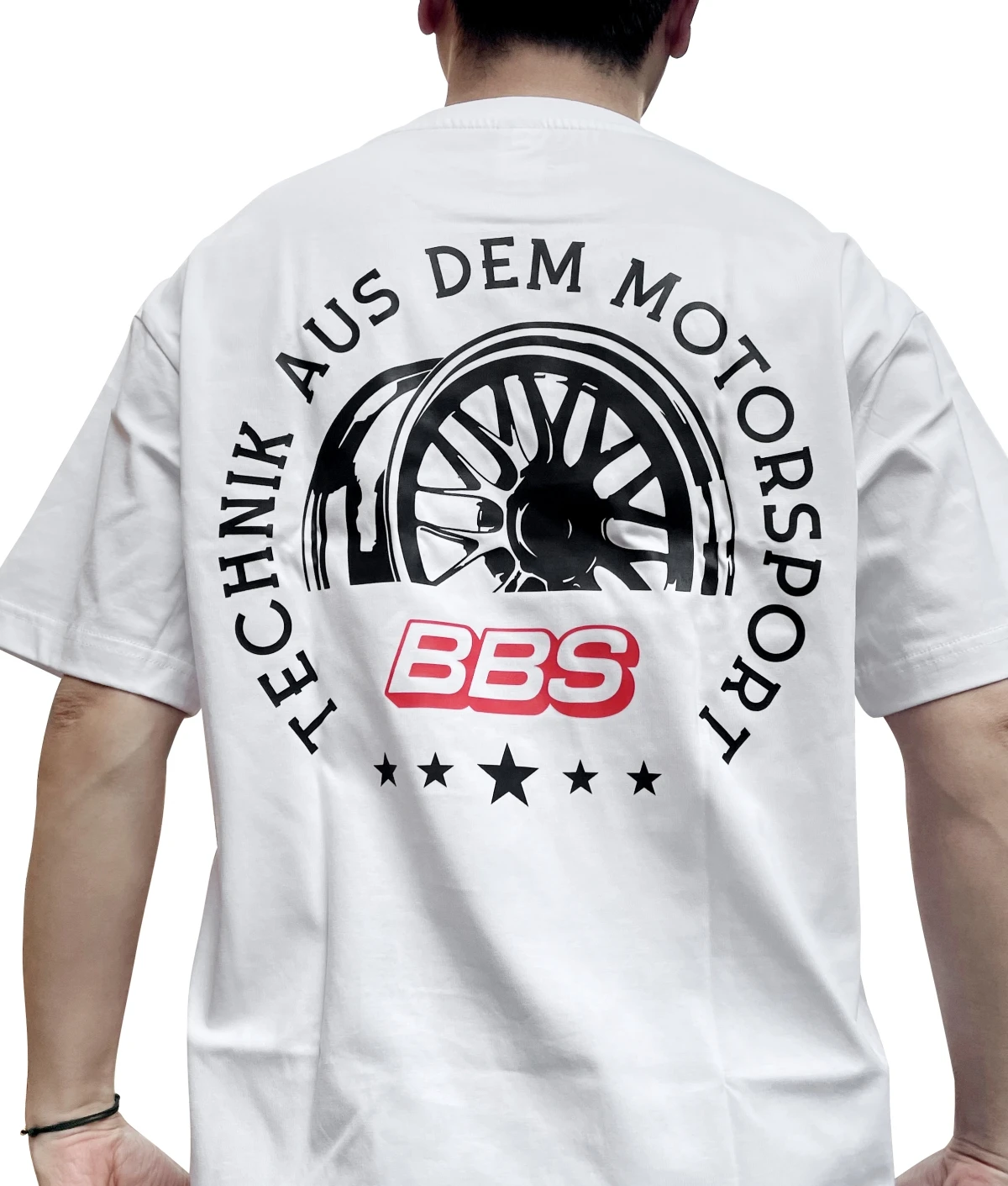 Summer BBS Short Sleeved Modified Car Wheel Hub Printed T-shirt JDM Palace Level Men's Clothing Unisex Pure Cotton